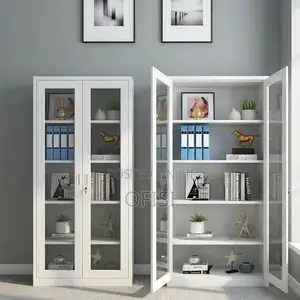 Office Cabinet; Metal Cabinet With Glass Doors