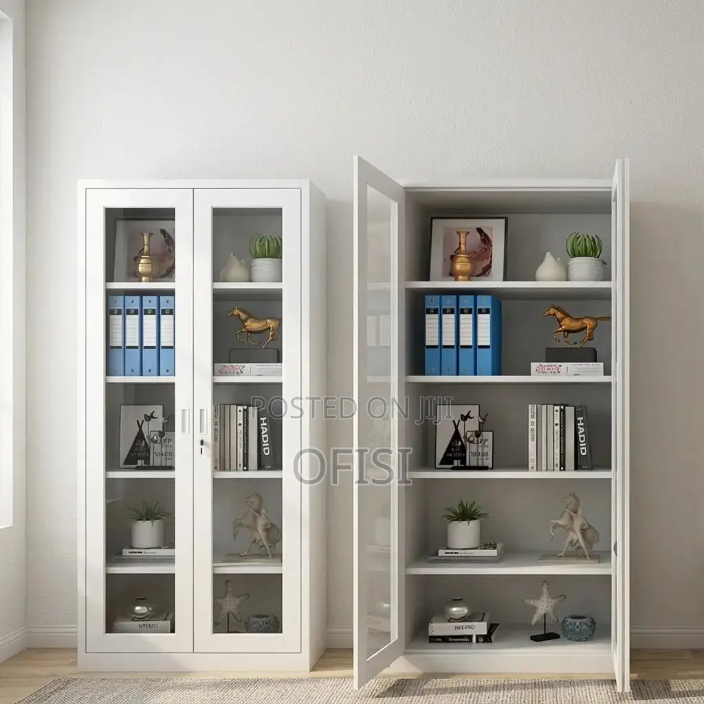 Office Cabinet; Metal Cabinet With Glass Doors