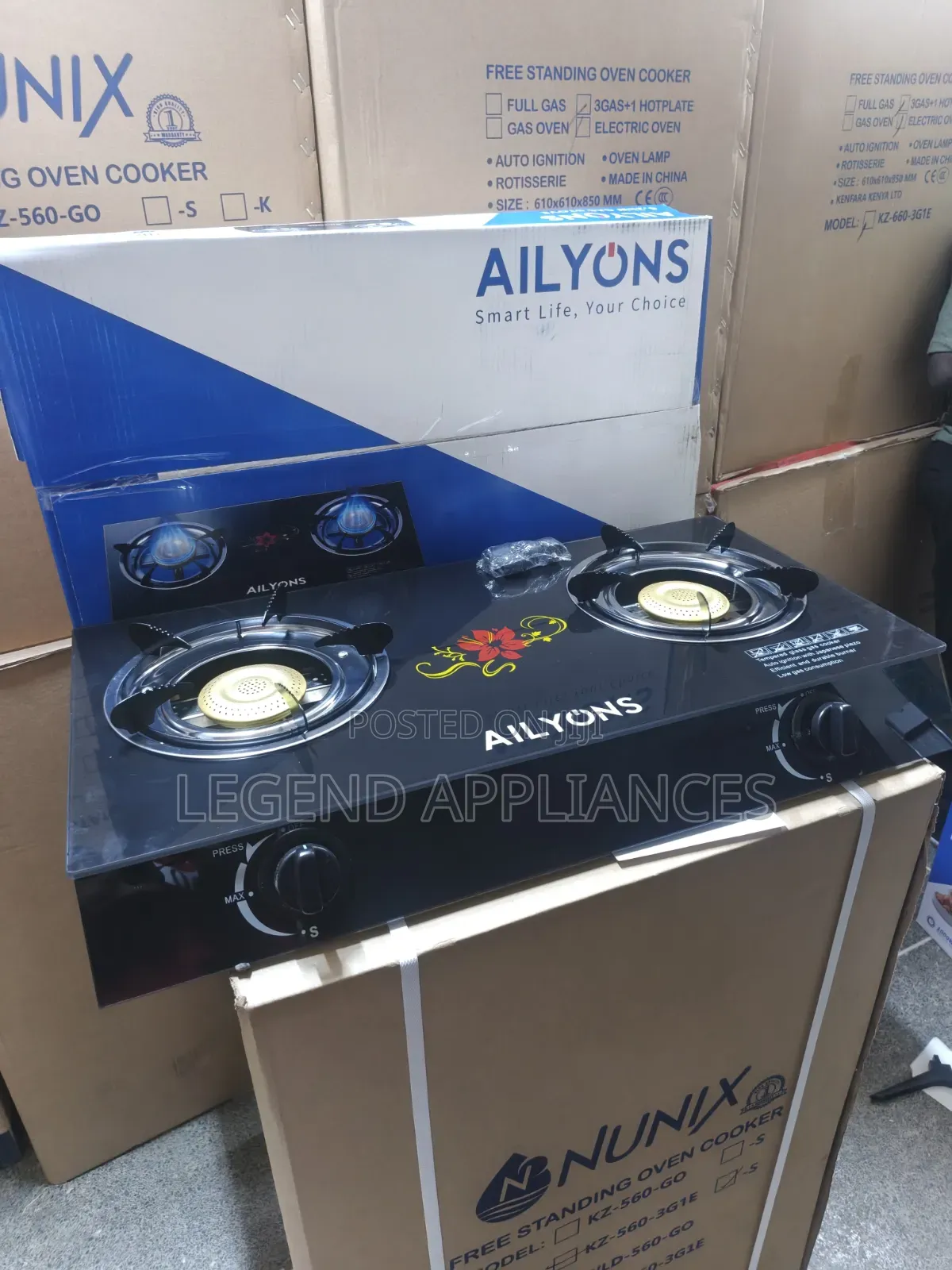 Ailyons 2 Burner Gas Cooker