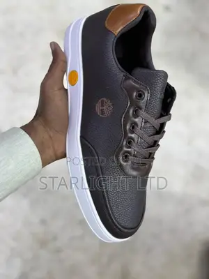 Brown White Timberland Smart Casual