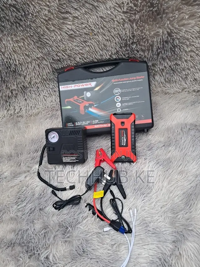New Car Portable Jump-Starter Kit With Air Compressor