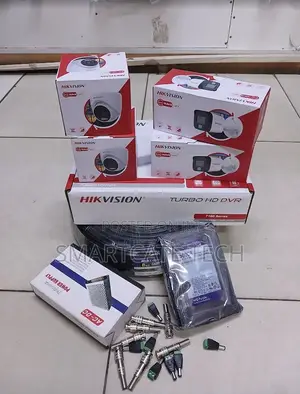 Hikvision Smart Hybrid 4CH CCTV Security System –Night Vision