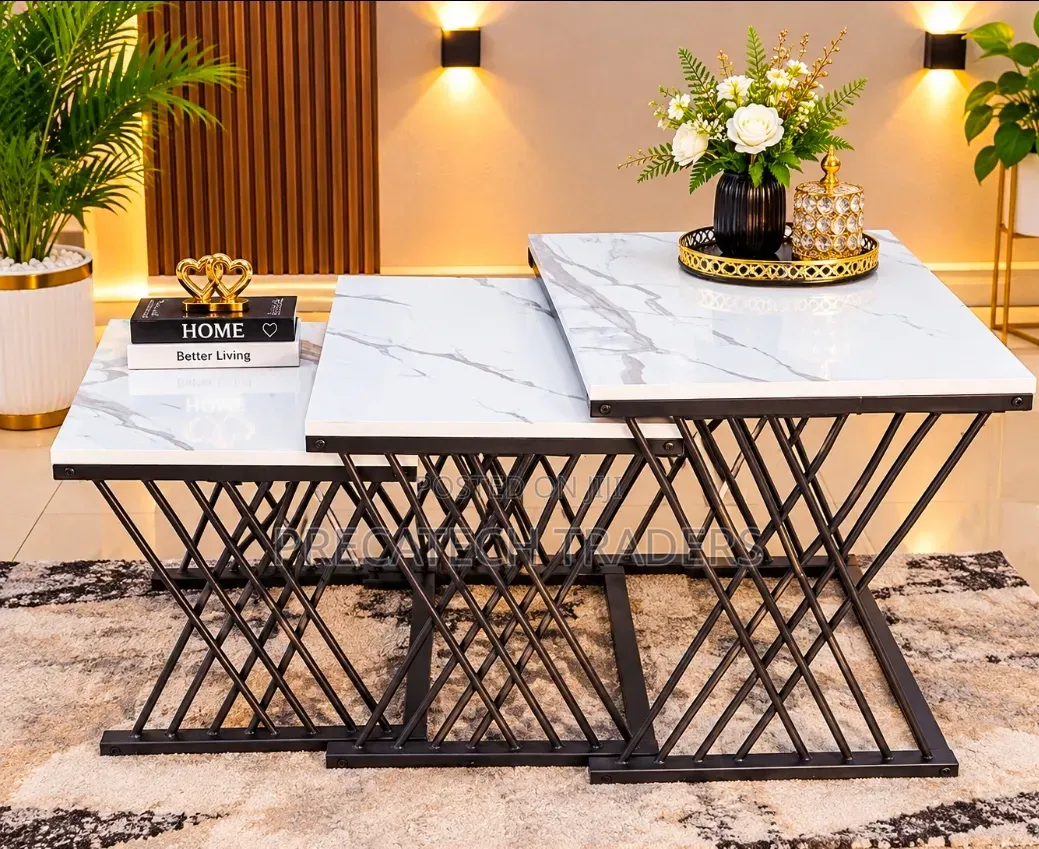 Modern Marble Nesting Coffee Tables