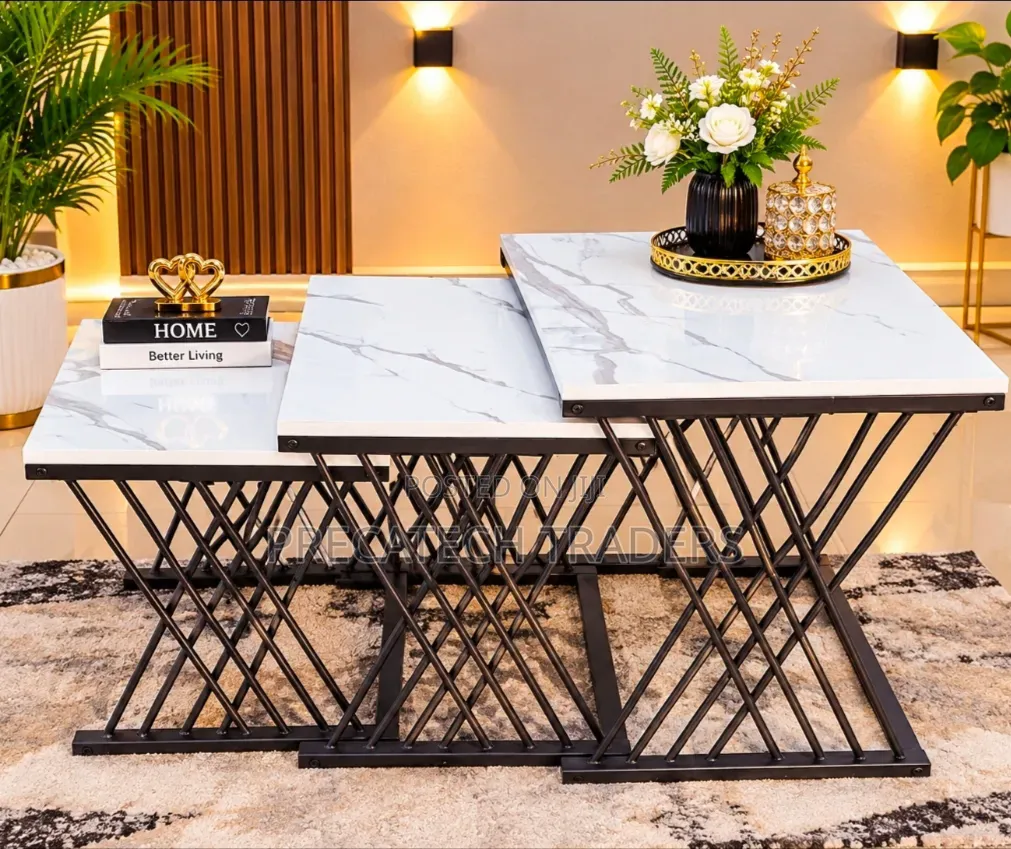 Modern Marble Nesting Coffee Tables