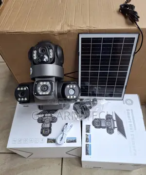 V380 Explore Smart Home Solar Powered Triple Lens 4G SIM Camera