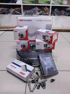 Hikvision 4CH Smart Hybrid HD CCTV Kit – Full Color Day Night