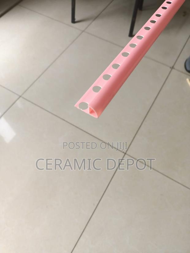 PVC Tile Corner Stripe Sc-04 Close Pink 2.4m