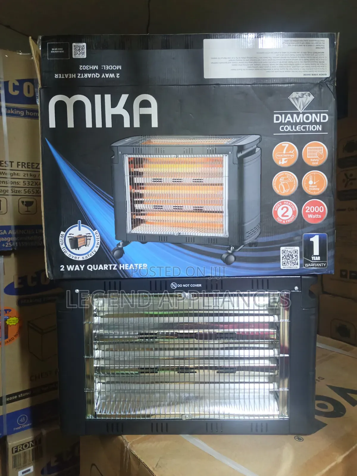 2-Quartz Mika Room Heater