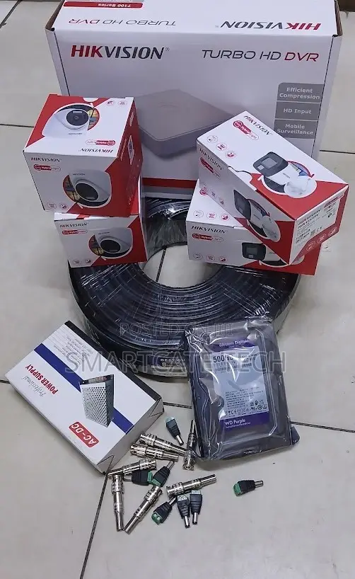 Hikvision 4CH CCTV Security Smart Hybrid HD DVR | Full Color Cameras