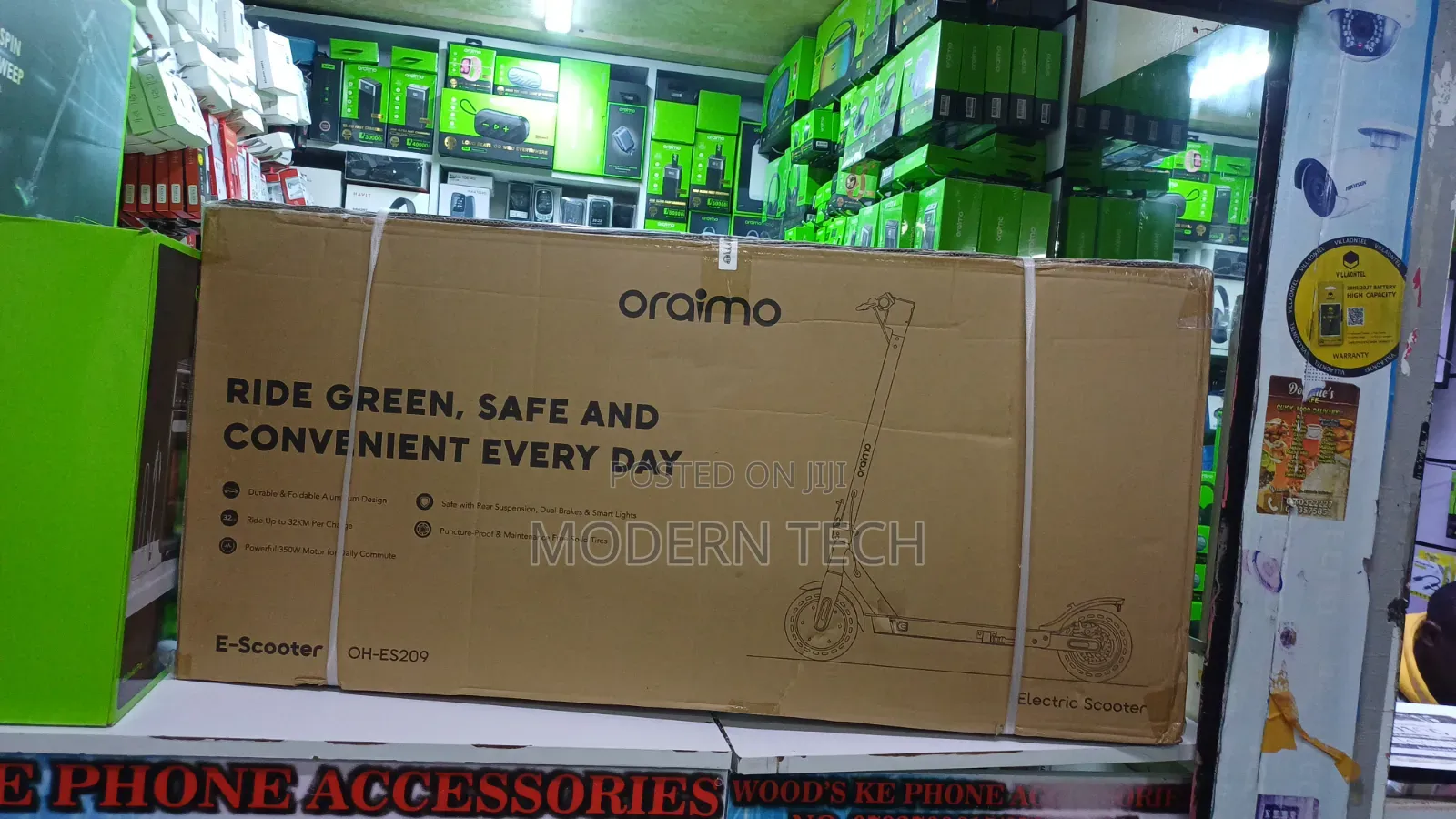 Oraimo 350W Electric Scooter – 32KM Long Range