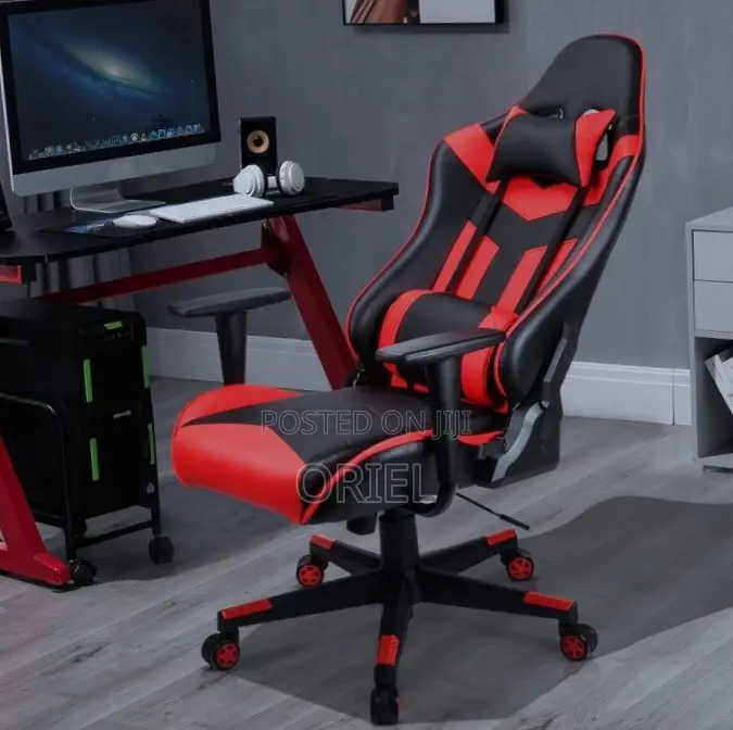 Modern Leather Gaming Chair : Red Gaming Chair