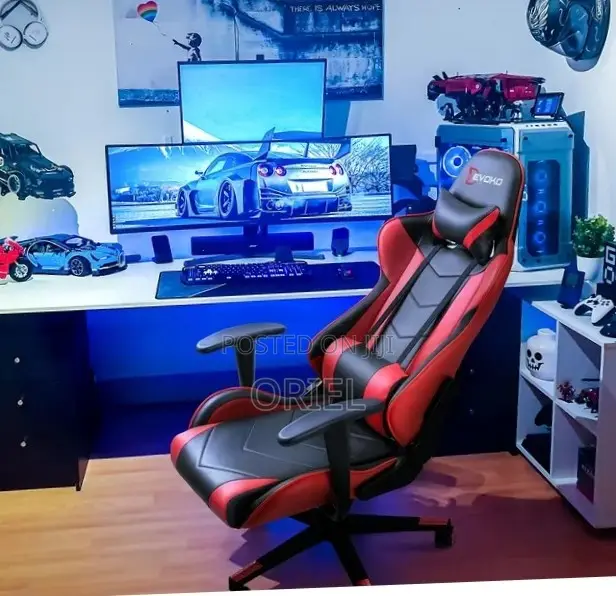 Modern Leather Gaming Chair : Red Gaming Chair