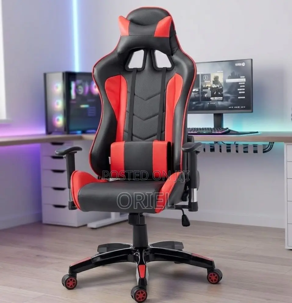 Modern Leather Gaming Chair : Red Gaming Chair