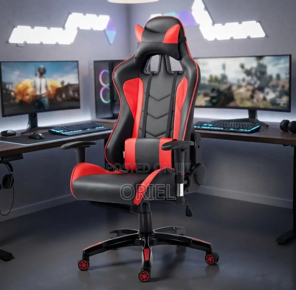 Modern Leather Gaming Chair : Red Gaming Chair