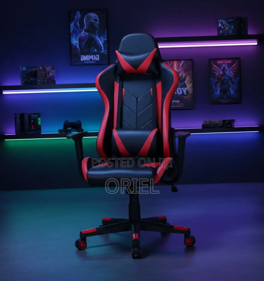 Modern Leather Gaming Chair : Red Gaming Chair