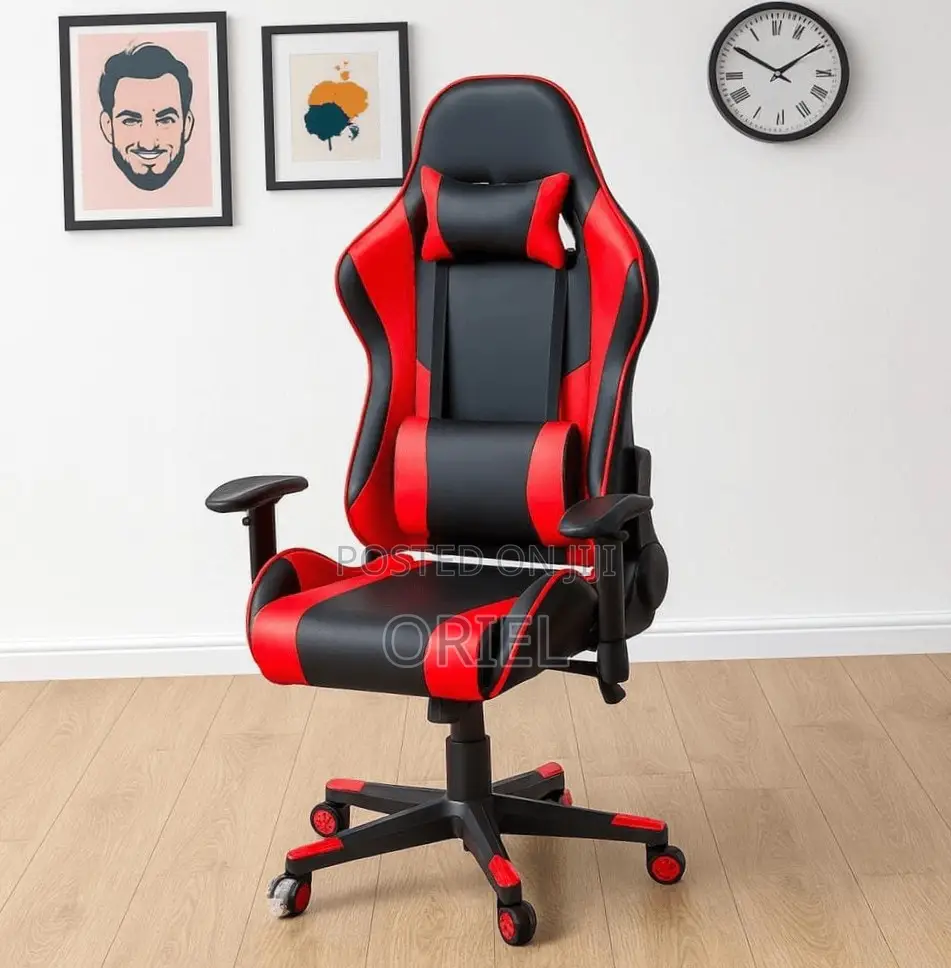 Modern Leather Gaming Chair : Red Gaming Chair