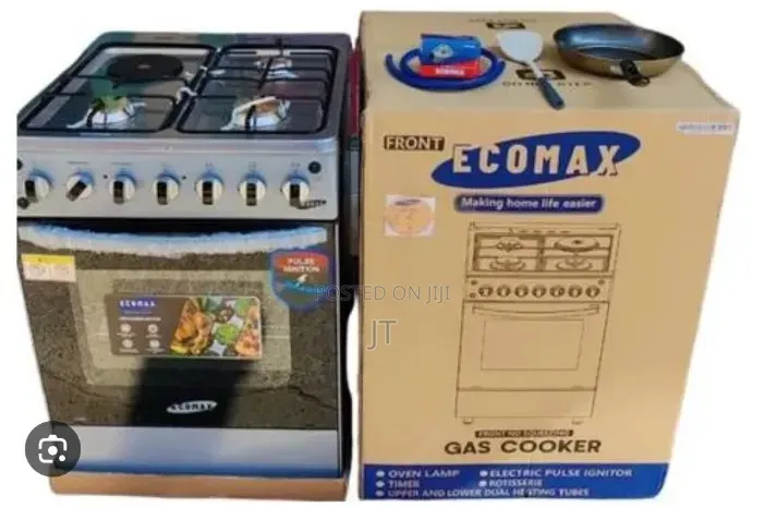 Ecomax 60×60 3G + 1 Cooker With Electric Oven, Rotisserie