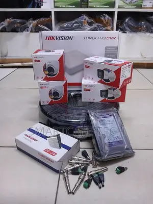 Hikvision 4CH Full Color CCTV System – 2 Dome + 2 Bullet Cameras