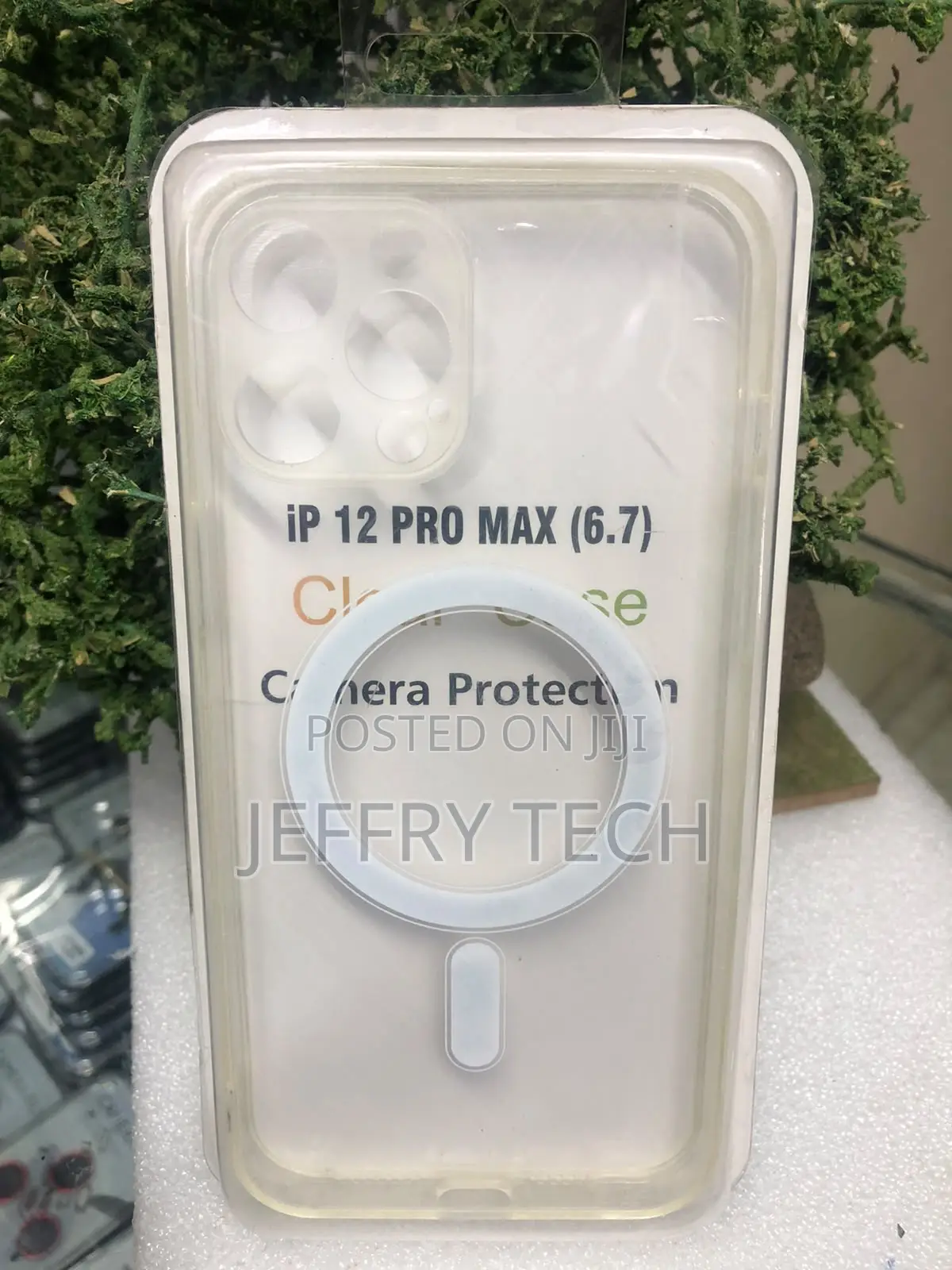 Clear MagSafe Protective Phone Case Packaged for an iPhone 12 Pro Max
