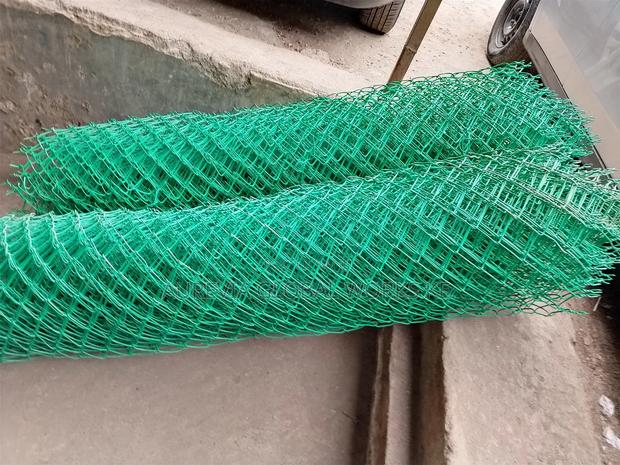 Coated PVC Green Chain Link 7ft - main view