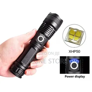 P50 Rechargeable Zooming LED Floodlight Torch Uses 3.7V Battery 2000ln