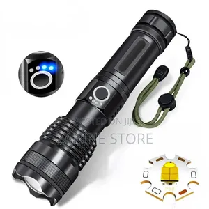 P50 Rechargeable Zooming LED Floodlight Torch Uses 3.7V Battery 2000ln