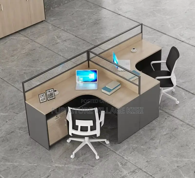 Workststion; 2-Way Open Curved Modular Workstation
