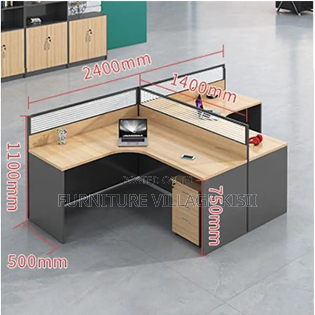 Workststion; 2-Way Open Curved Modular Workstation