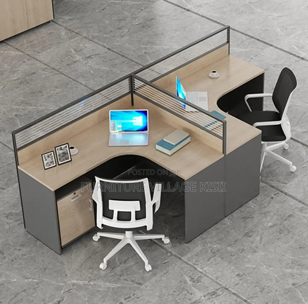 Workststion; 2-Way Open Curved Modular Workstation