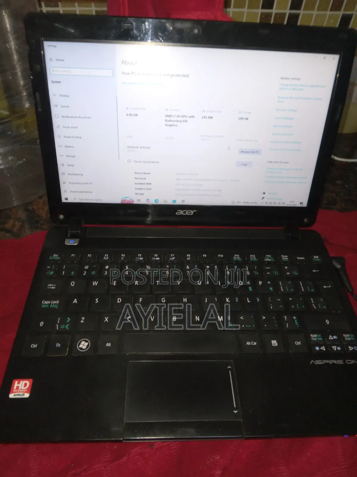 Laptop Acer Aspire 1 4GB AMD HDD 256GB