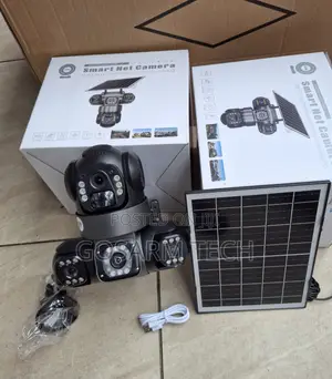 Triple Lens V380 Pro 4G Wireless Solar Security Camera – PTZ 4G