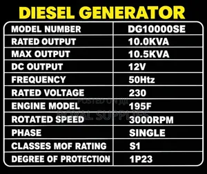 Thompson England 10kva Silent Diesel Generator Single Phase