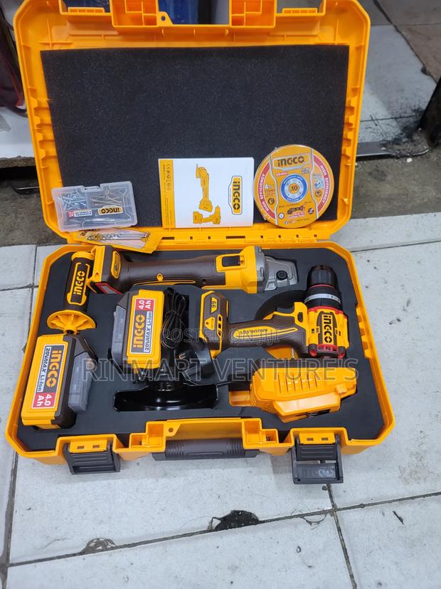 Ingco Drill and Grinder Cordless Combo 20v - thumbnail 2