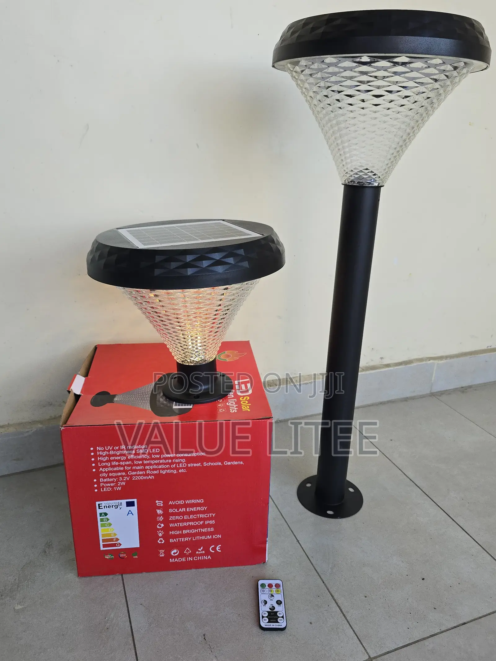 5w Solar Garden Light With Metal Stand