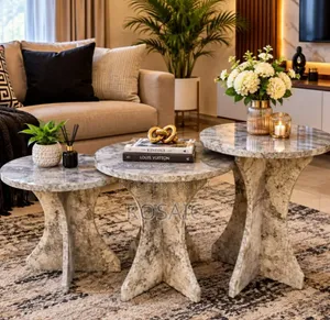 Stylish Marble Nesting Coffee Tables Set