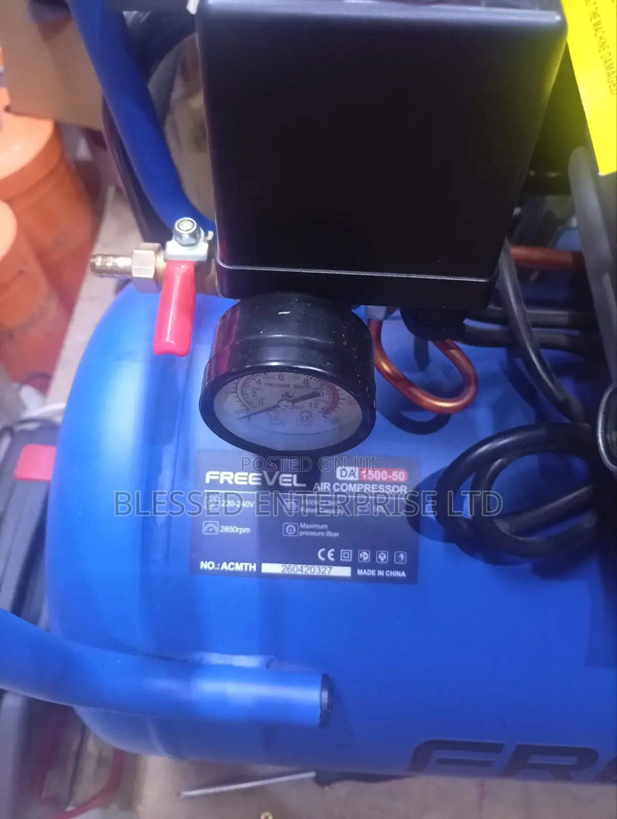 50 Litres Freevel Air Compressor Machine Electric