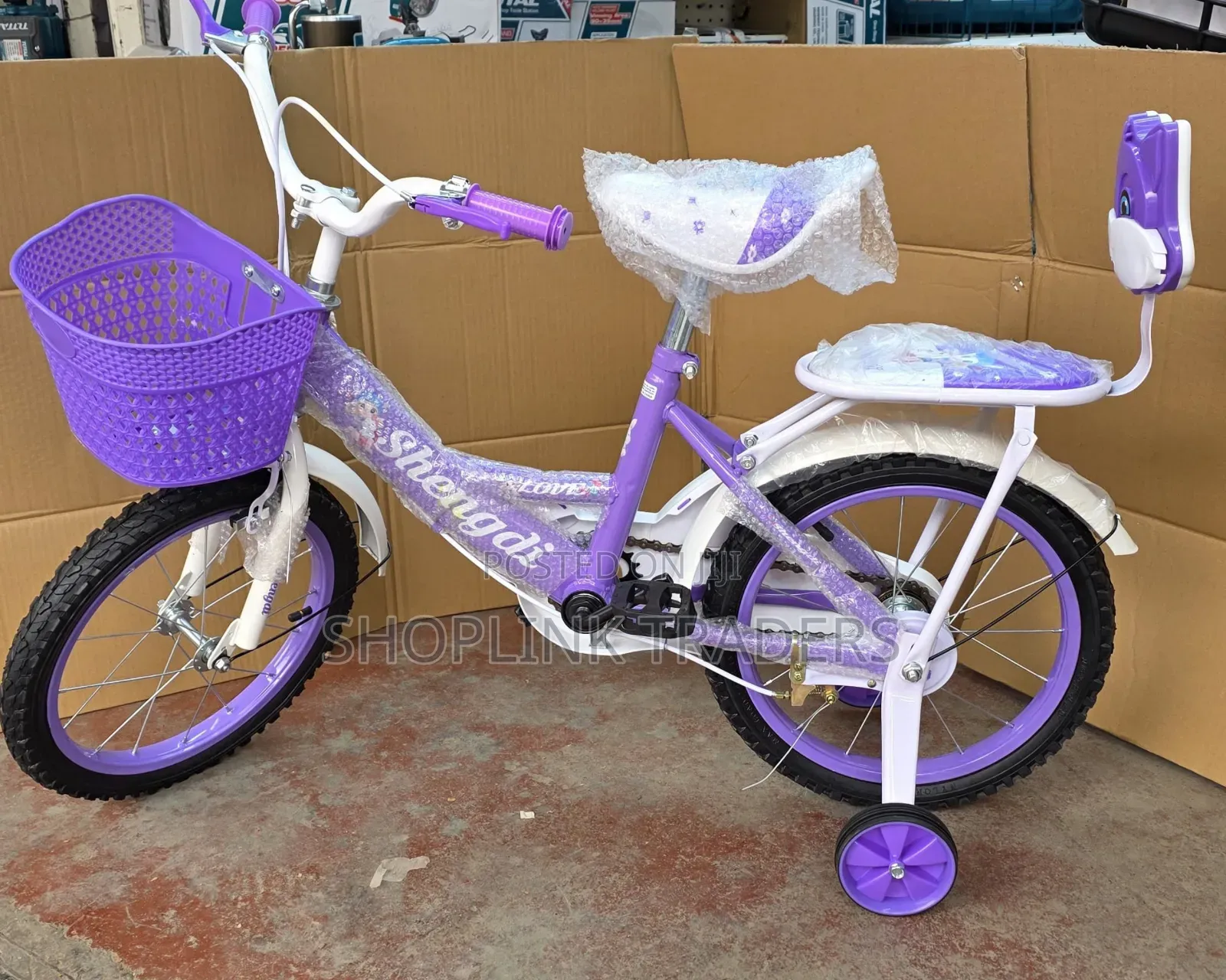 Kids Bicycle Size 16 Purple Bike