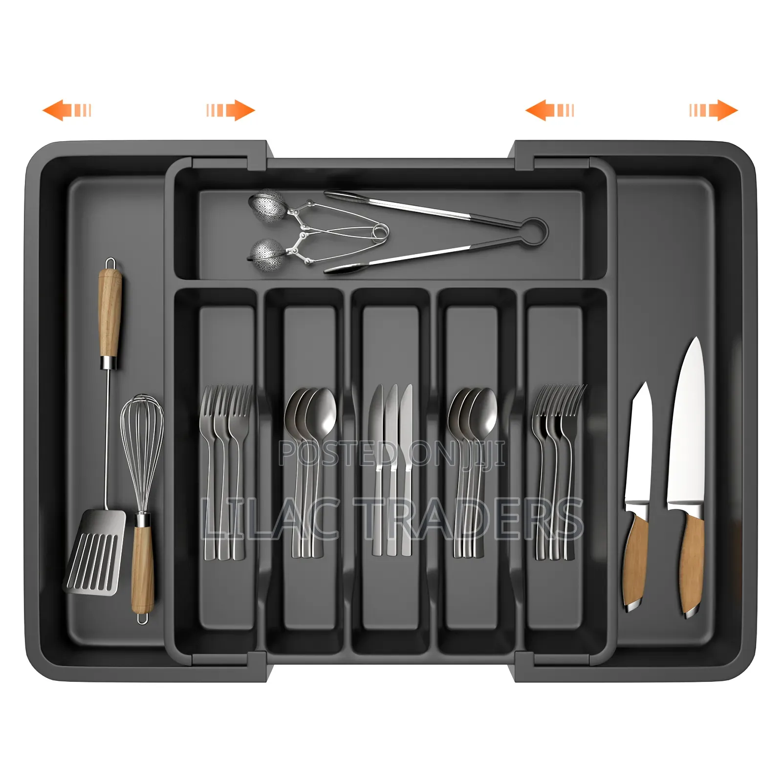 Large Size 38x 33-57cm Expandable Cutlery Drawer Organizer Pa
