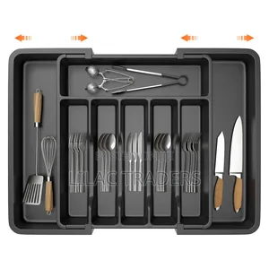 Large Size 38x 33-57cm Expandable Cutlery Drawer Organizer Pa
