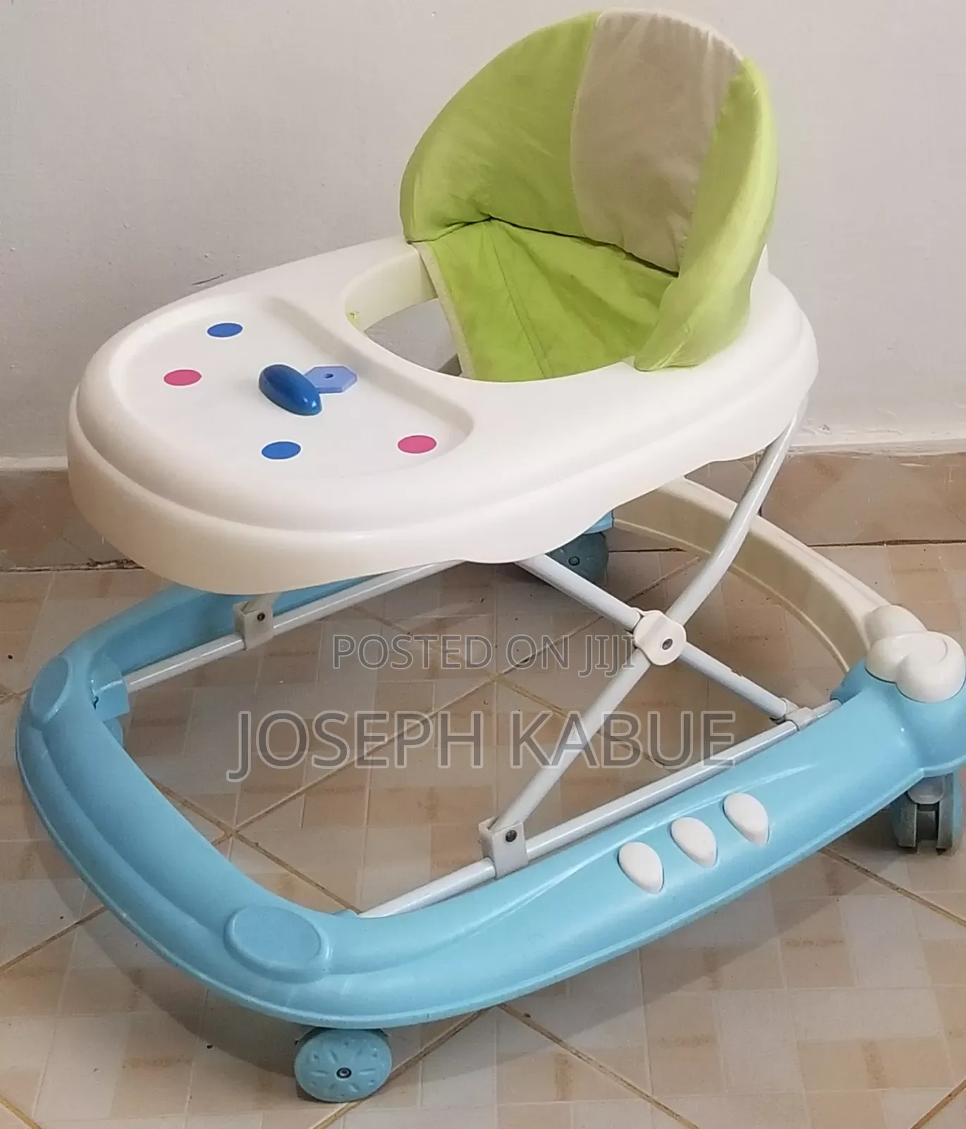 Baby Walker. Blue High Back