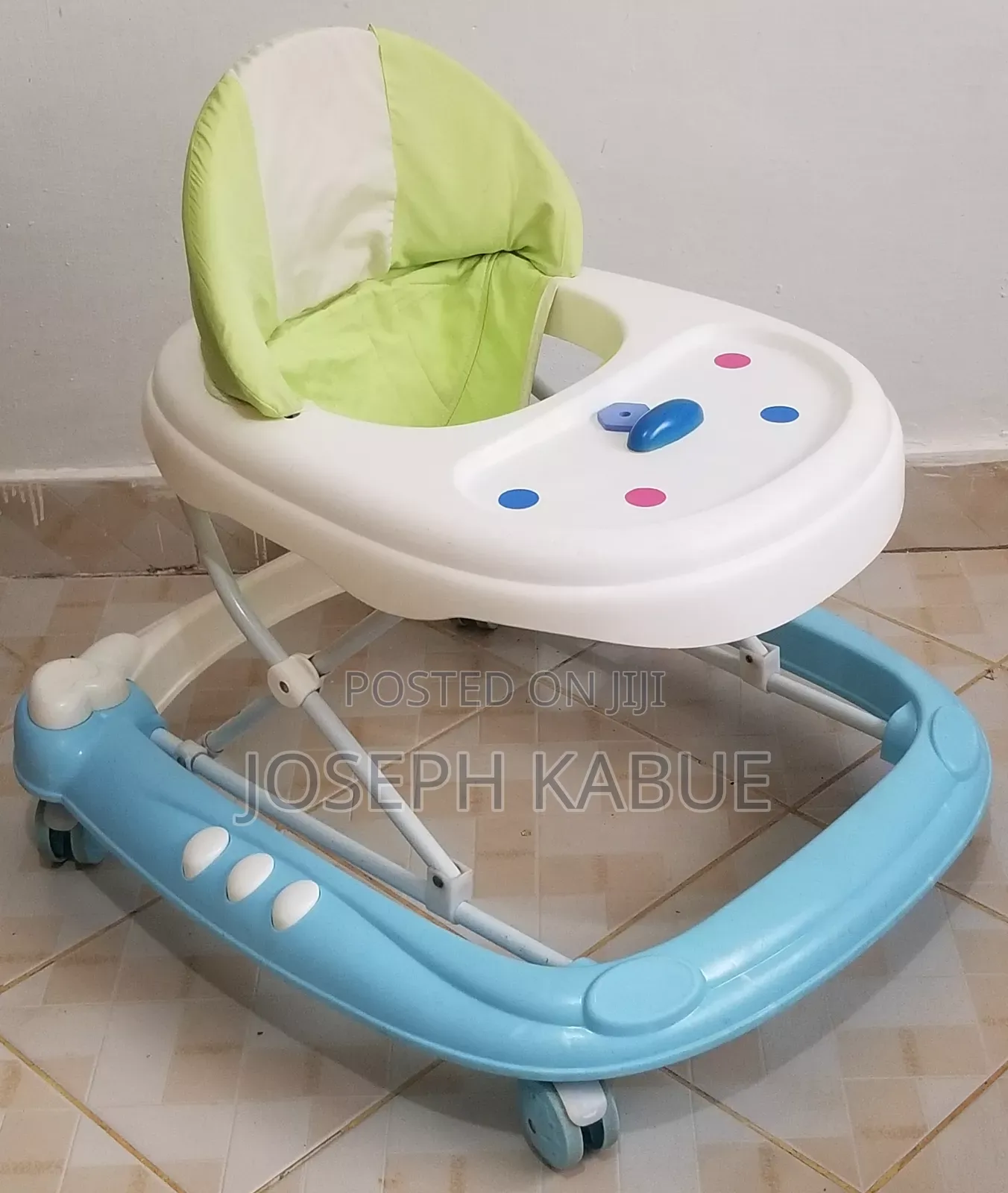 Baby Walker. Blue High Back