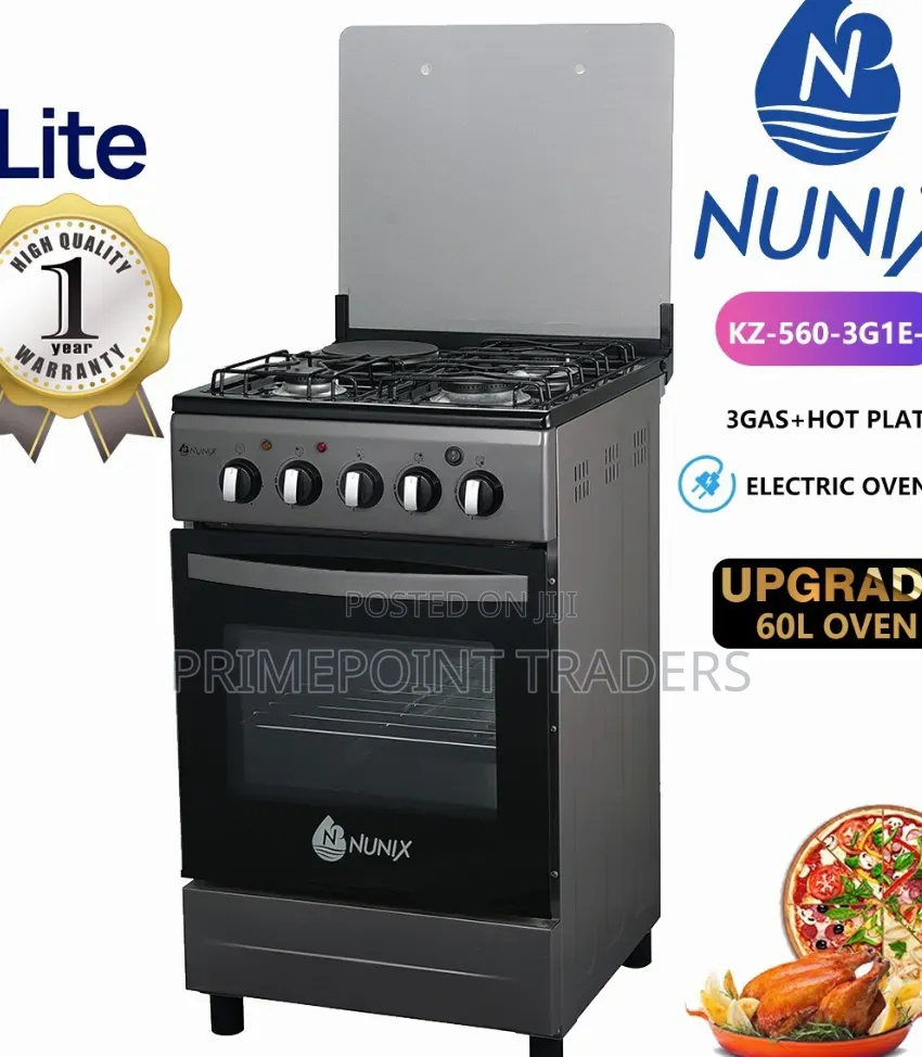 New Model Nunix 50×55 Full Gas Standing Cooker