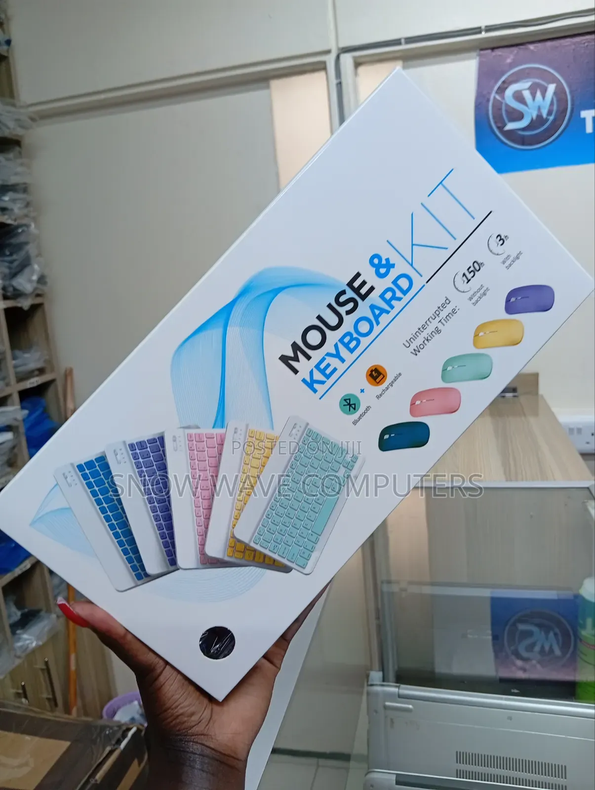 Wireless Rechargeable Keyboard and Mouse Kit