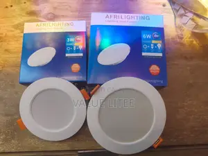 6W Watts Recessed Panel White Round