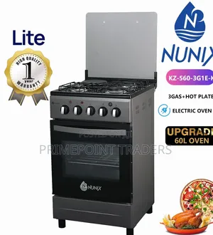 New Model Nunix 50×55 3+1 Standing Cooker With Electric