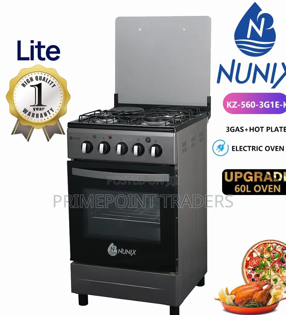New Model Nunix 50×55 3+1 Standing Cooker With Electric