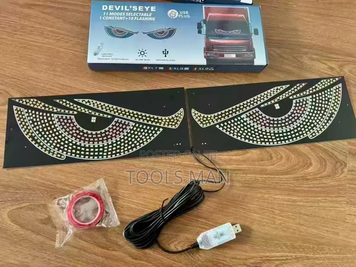 Devil Eye USB LED Truck Windshield Light Panel