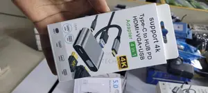 4 in 1 Type-C to HUB PD HDMI+VGA+USB Adapter - Ultra HD