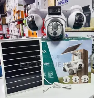 V380MAX BP19 4G Multi 4 Lens Solar Surveillance Camera