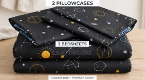 6×7 Bedsheet Set – 4Pcs | 2 Sheets + 2 Pillowcases BRW